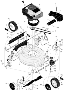 Part Location Diagram of 1101637 Briggs and Stratton Cover, Axle